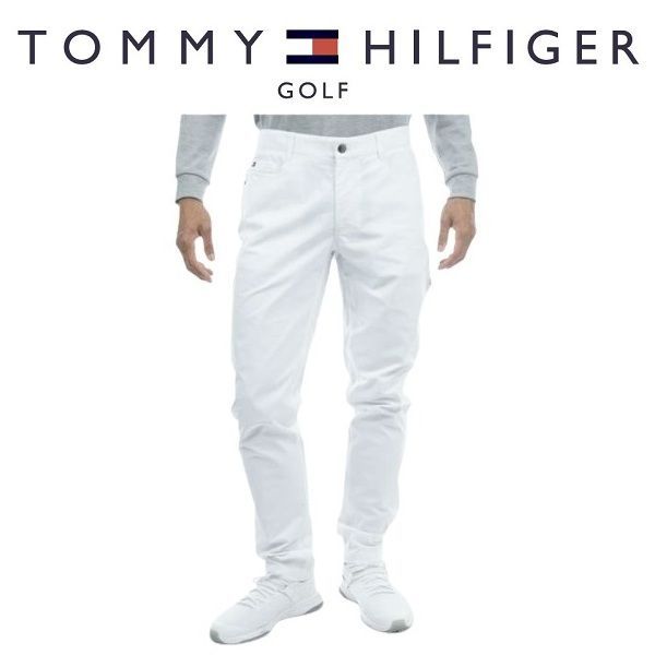 トミーヒルフィガー ゴルフ メンズ シャンブレー テーパードパンツ