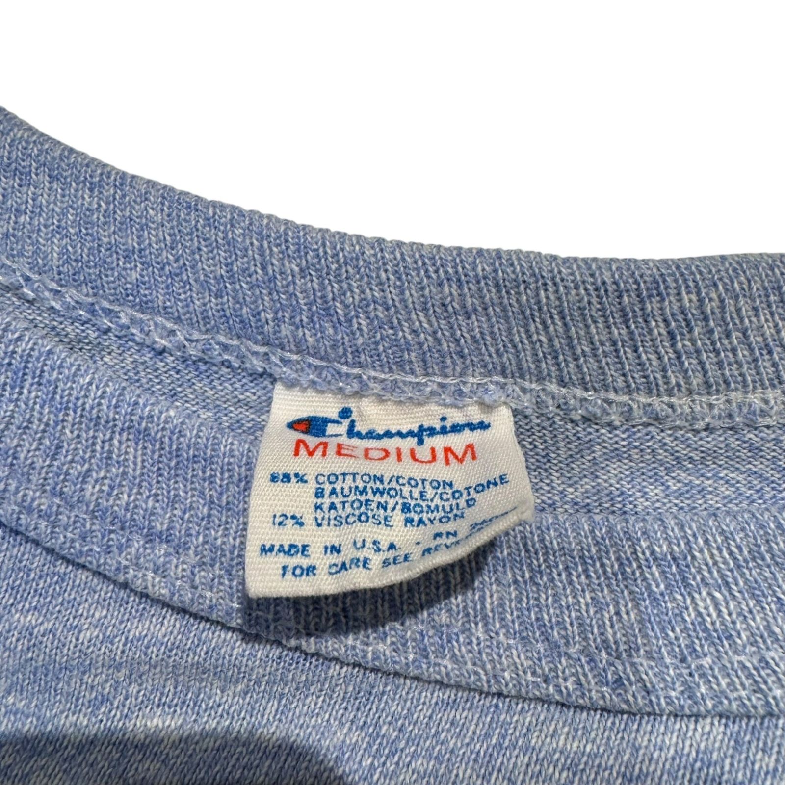 Champion (チャンピオン)80s Vintage 染み込みプリント トリコタグ SS
