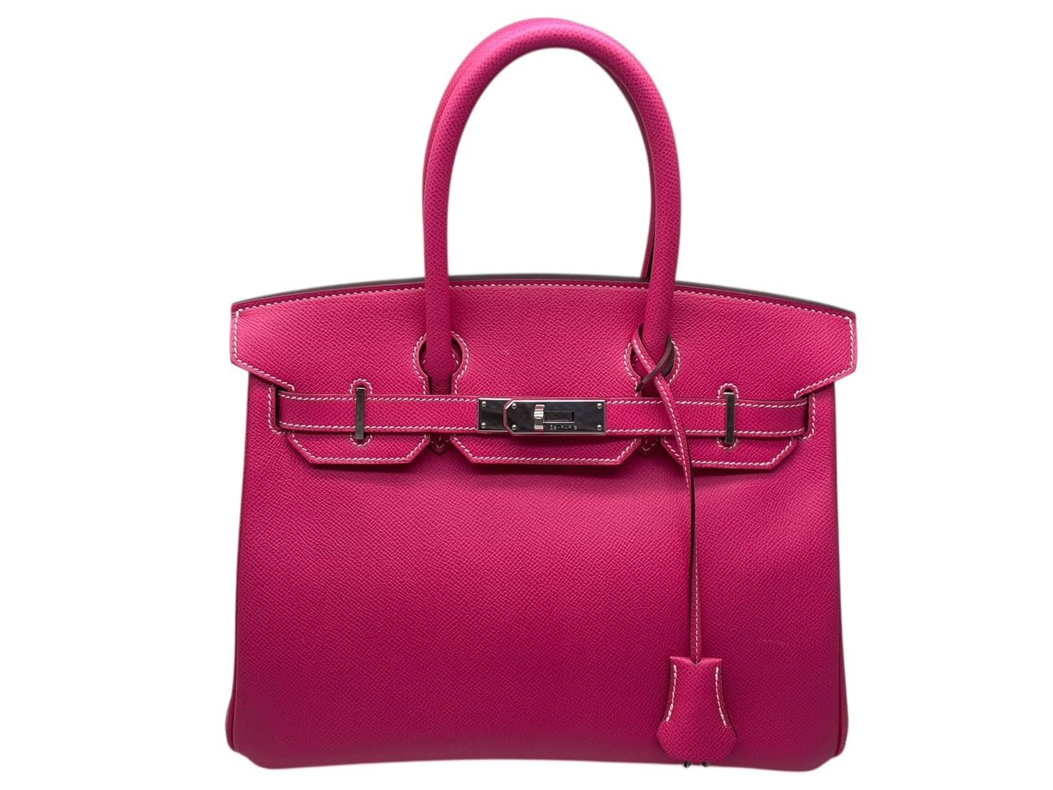 美品 エルメス バッグ キャンディ バーキン30 エプソン ローズティリアン ルビー ハンド バッグ レディース 90299540 【中古】ブランド HERMES エルメス バーキン30 キャンディ ローズティリアン □O刻印
