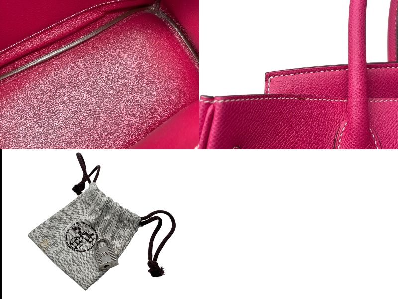 HERMES エルメス バーキン30 キャンディ ローズティリアン □O刻印