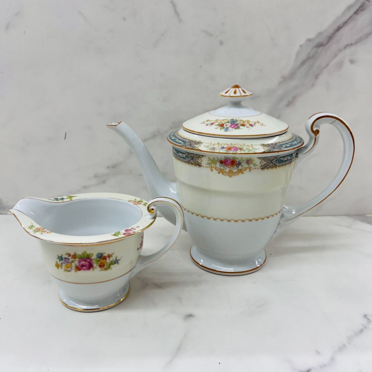 オールドノリタケ　千人颜　ポット　明治から大正に欧美輸出物　送料込み オールドノリタケ 千人颜 ポット 明治から大正に欧美輸出物 送料込み