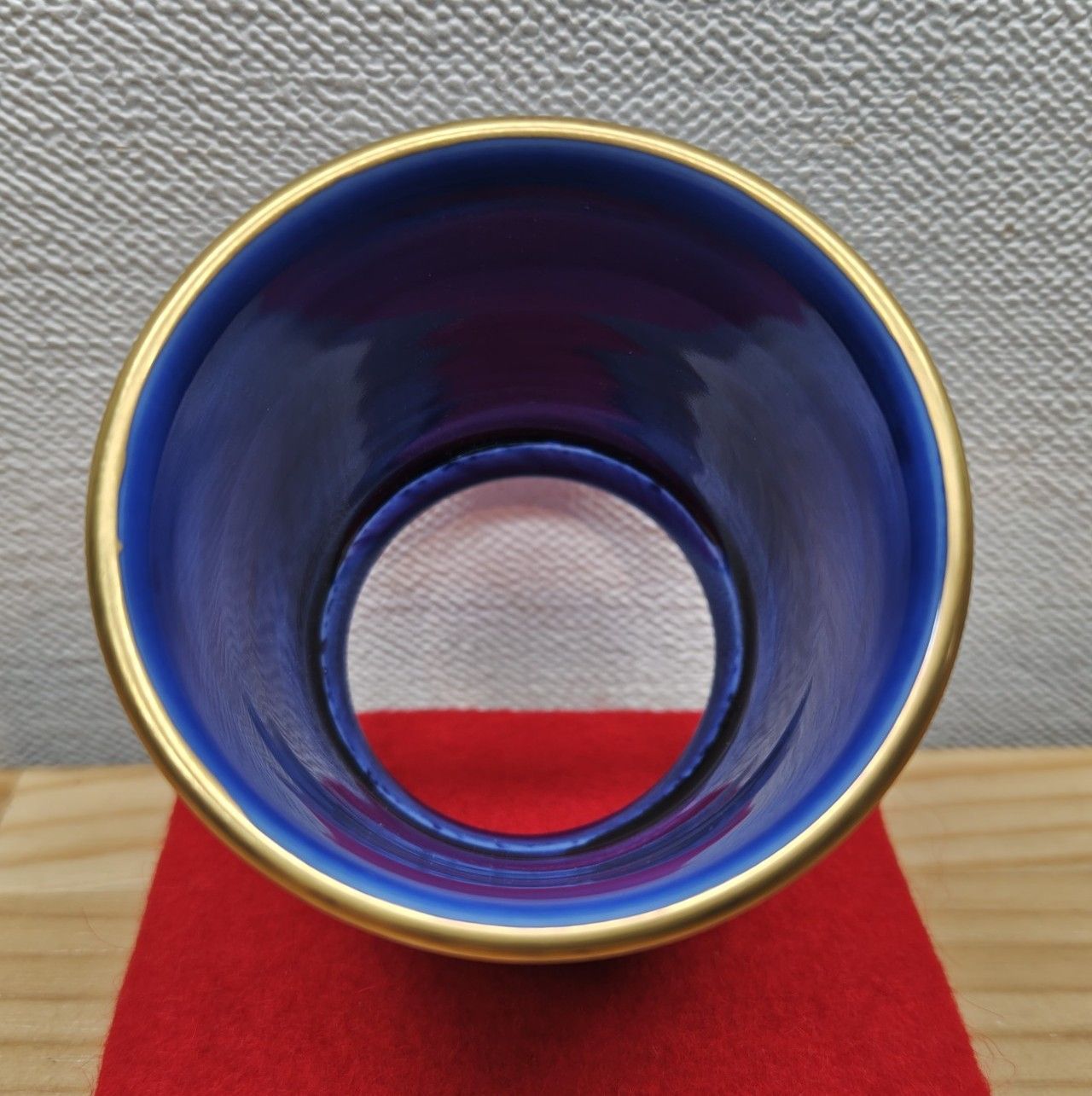 逢絢亭・新品】茶道具 蓋置 京焼 色絵 槍梅の絵 平安昭阿弥 高野昭阿弥