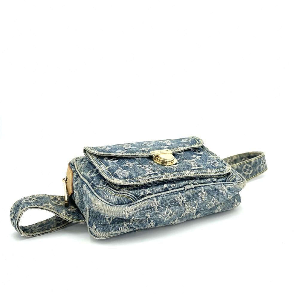 最終値下げ ルイヴィトン バムバッグ ボディバッグ M95347 デニム ルイ ヴィトン モノグラムデニム バムバッグ ブルー M95347 デニム