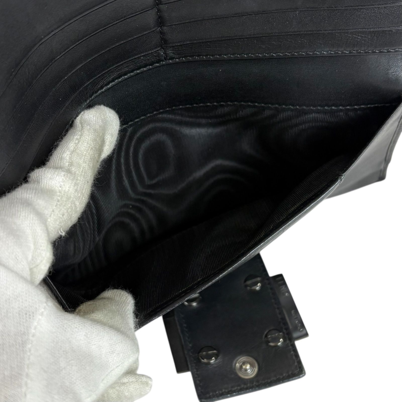 フェンディ FENDI 二つ折り長財布 ズッカ柄 ズッキーノ キャンバス