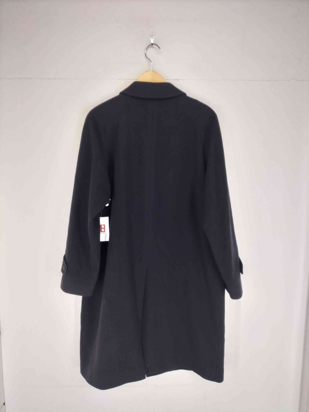 ユーズドフルギ USED古着 pure cashmere 比翼ステンカラーコート