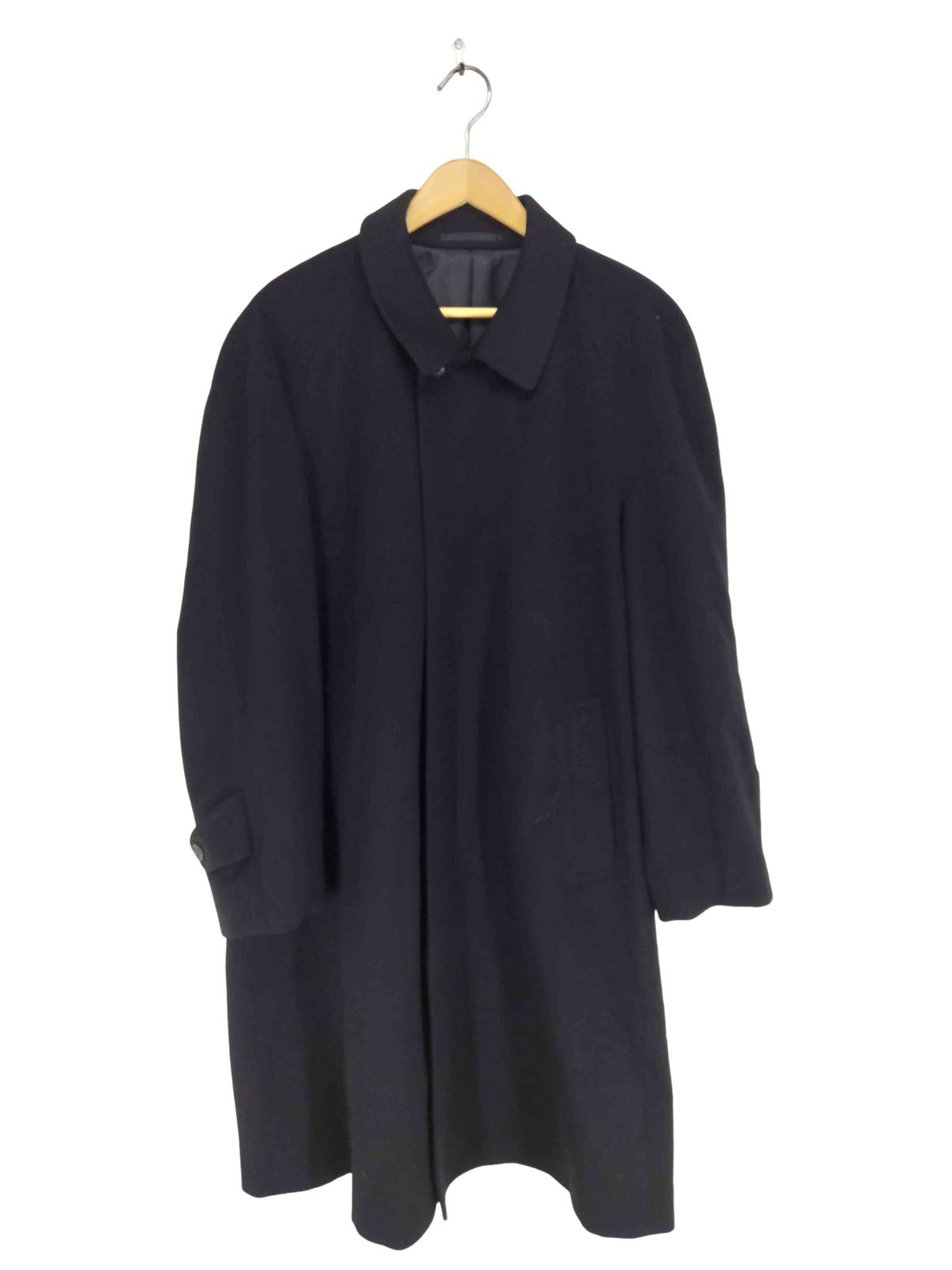 ユーズドフルギ USED古着 pure cashmere 比翼ステンカラーコート