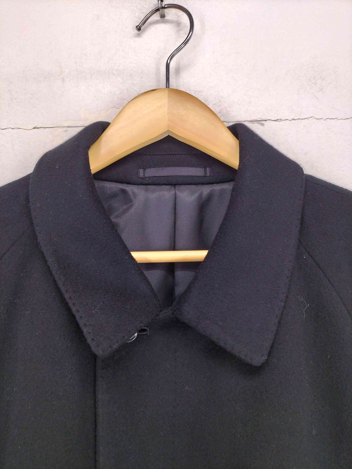 ユーズドフルギ USED古着 pure cashmere 比翼ステンカラーコート