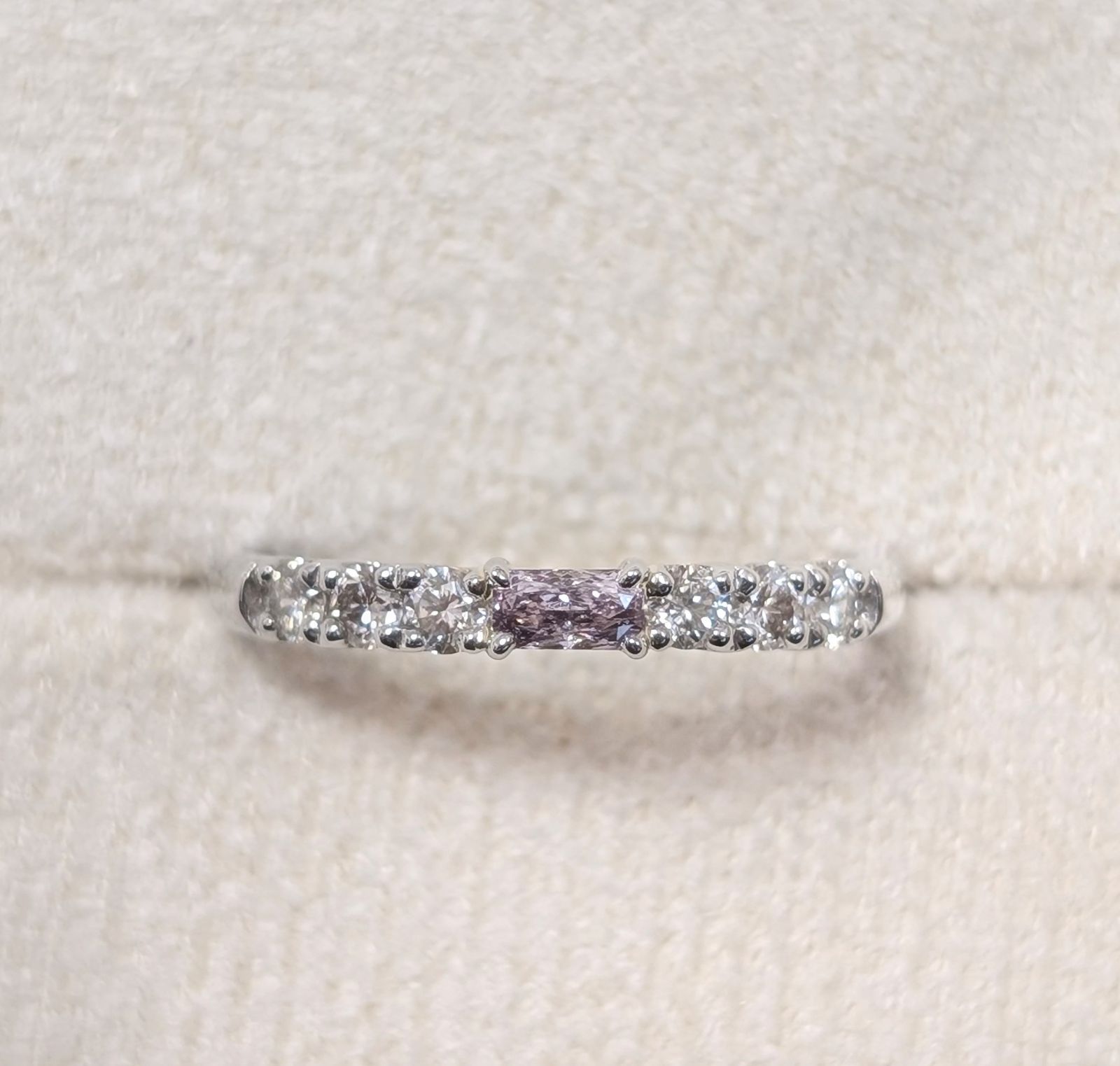 💜 天然ピンクダイヤモンド リング プラチナ900 鑑別書 💜 - メルカリ