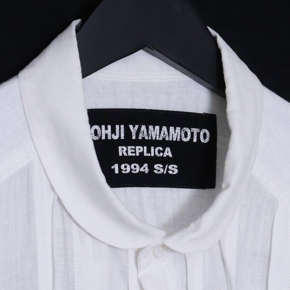 YOHJI YAMAMOTO タックロング 長袖シャツ サイズ3 ホワイト HO-B63-310