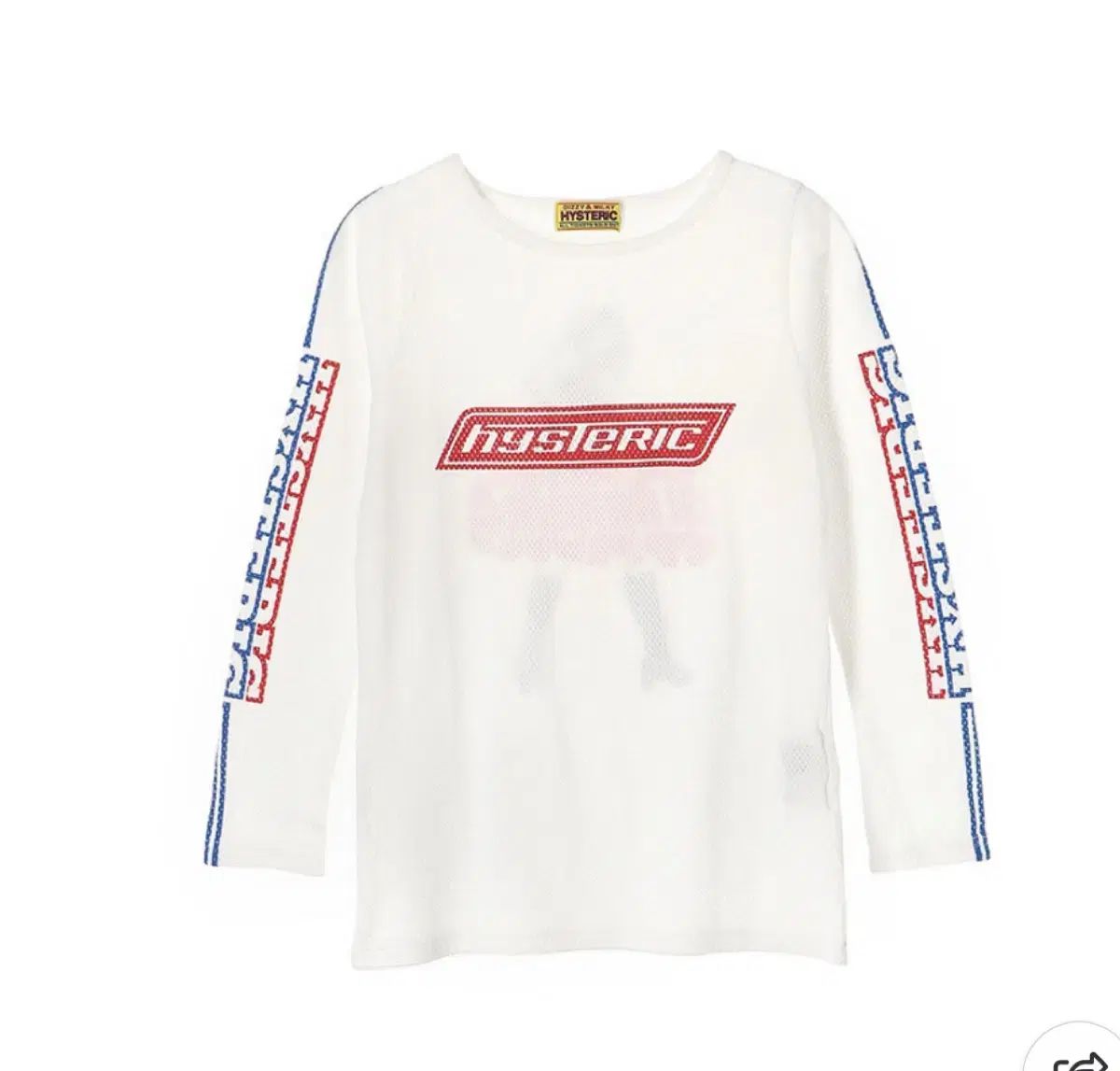 X-girl ×HYSTERIC GLAMOURコラボTシャツ長袖 ヒステリックグラマー × X-girl コラボ ロンT ロングTシャツ HYSTERIC