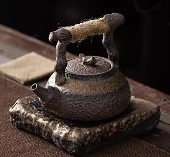 職人手作り 煎茶道具 茶壺 茶壷 常滑焼 陶器 セラミックス 急須 土瓶