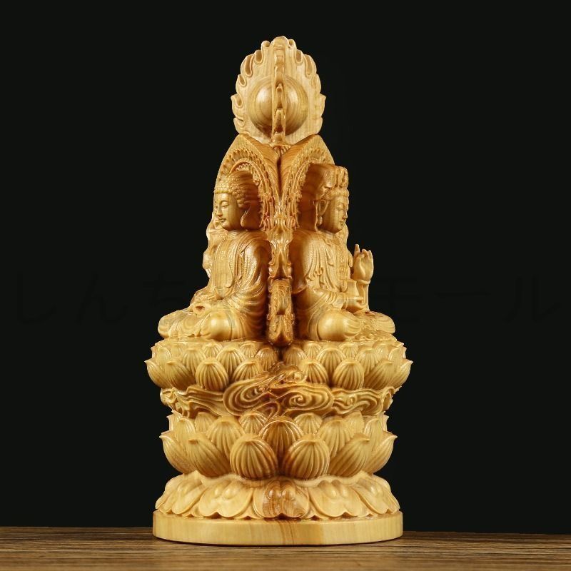 仏像 置物 オブジェ 彫刻 工芸品 厄除 木彫 開運 幸運 財運 金運 安産