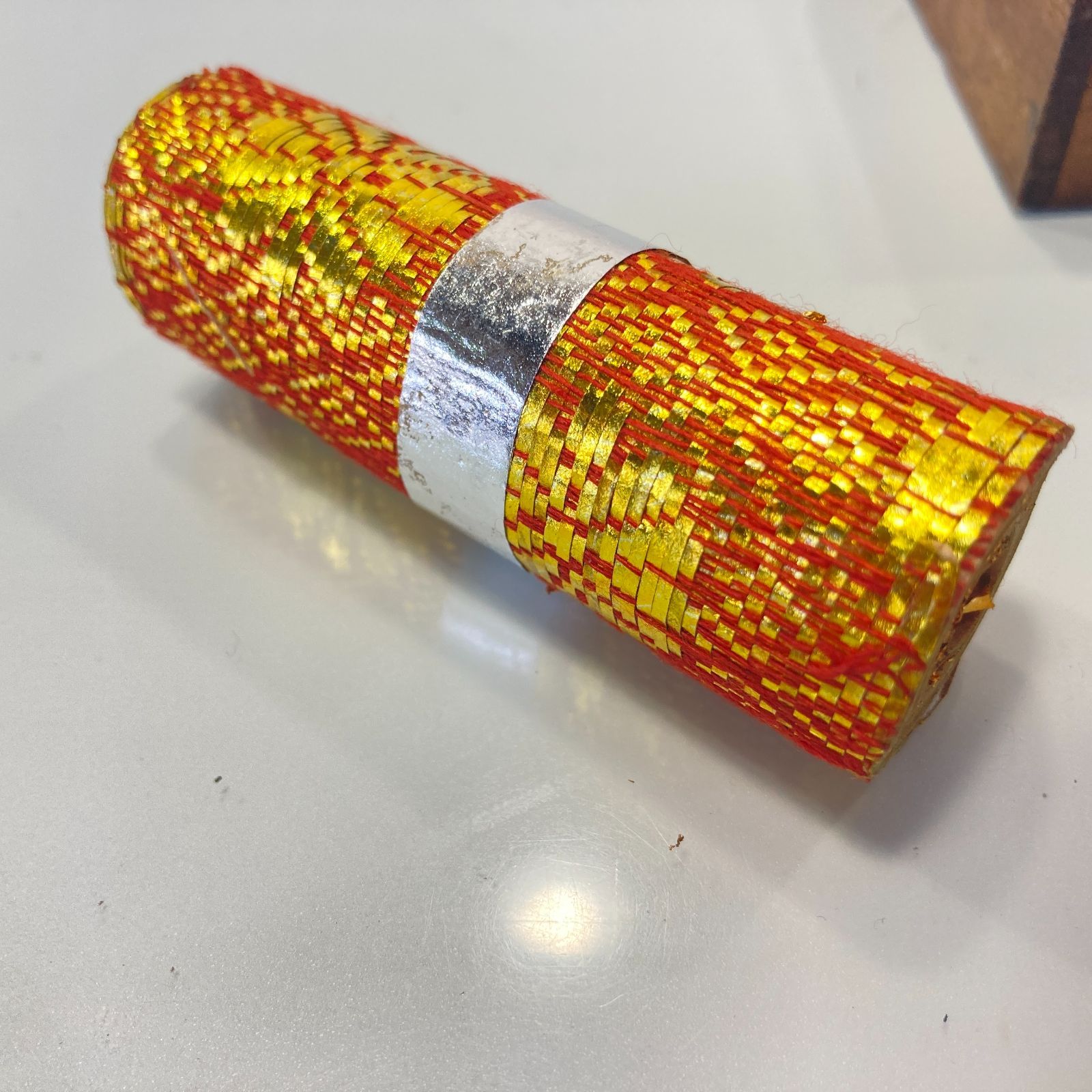 高野山 金剛峯寺 九重御守 金襴巻物 木箱入 [管理No.：N11693_G1_60