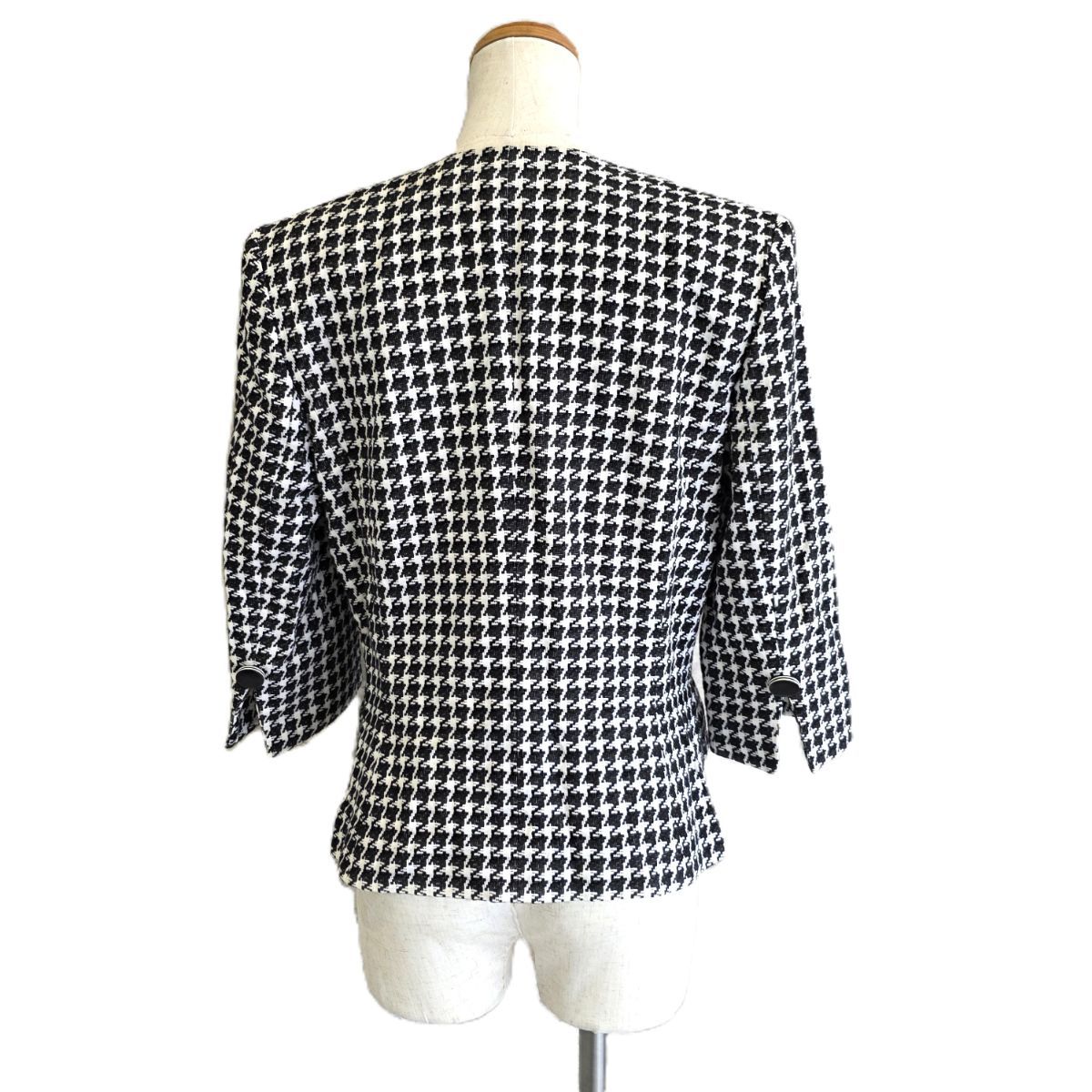 Christian Dior クリスチャンディオール 千鳥格子 7分袖 ヴィンテージ