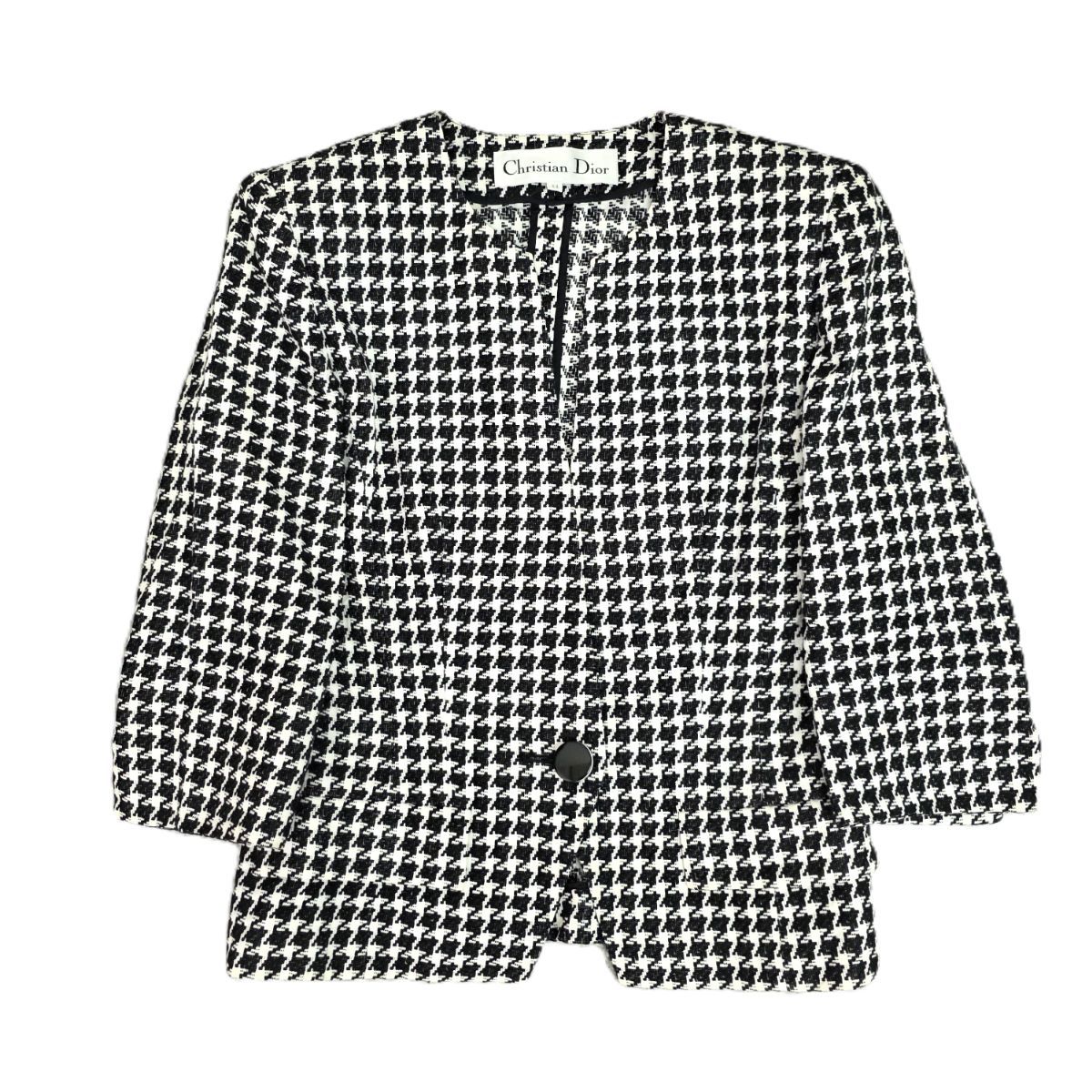 Christian Dior クリスチャンディオール 千鳥格子 7分袖 ヴィンテージ