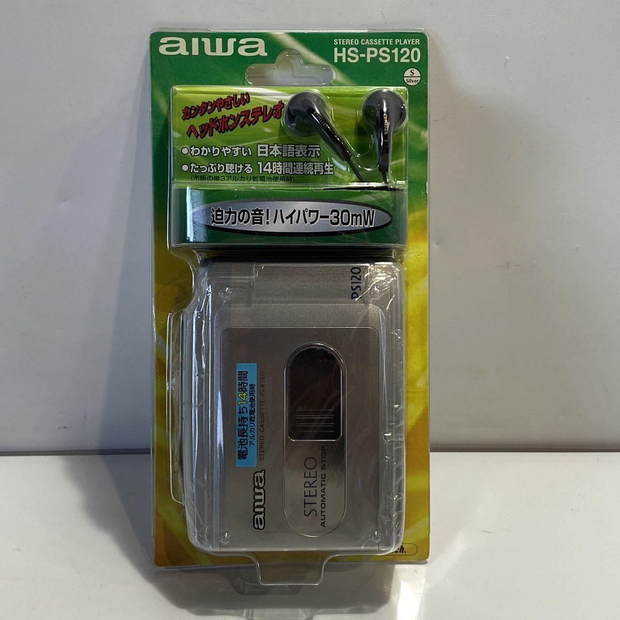 HS-PS120 AIWA AIWA Headphone Stereo Cassette Player [Management No. :O11708_B3_60]