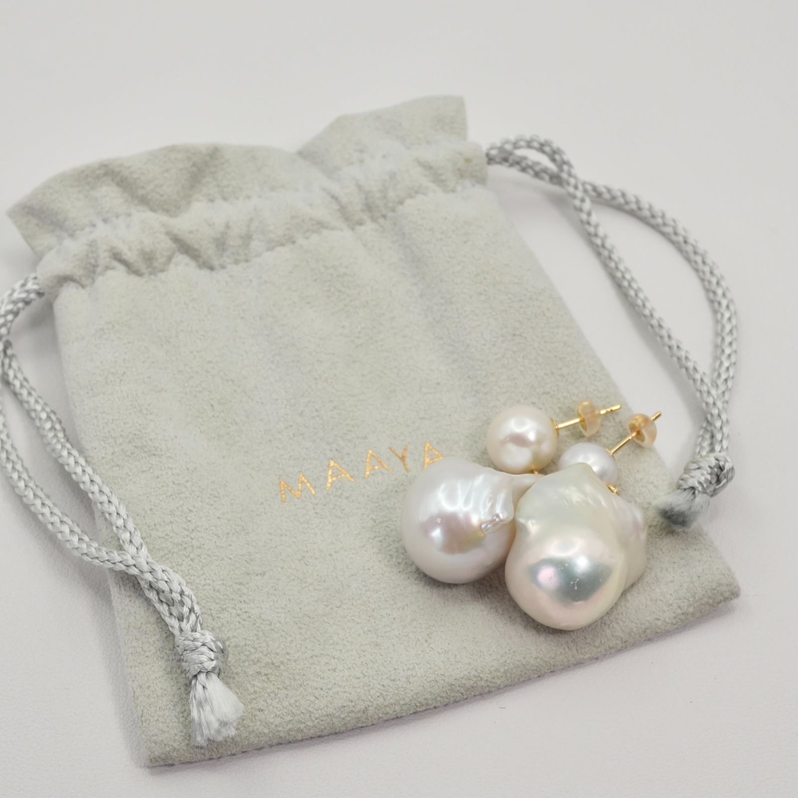 美品 MAAYA バロックパール K18 ピアス スイング/25-2803 - メルカリ