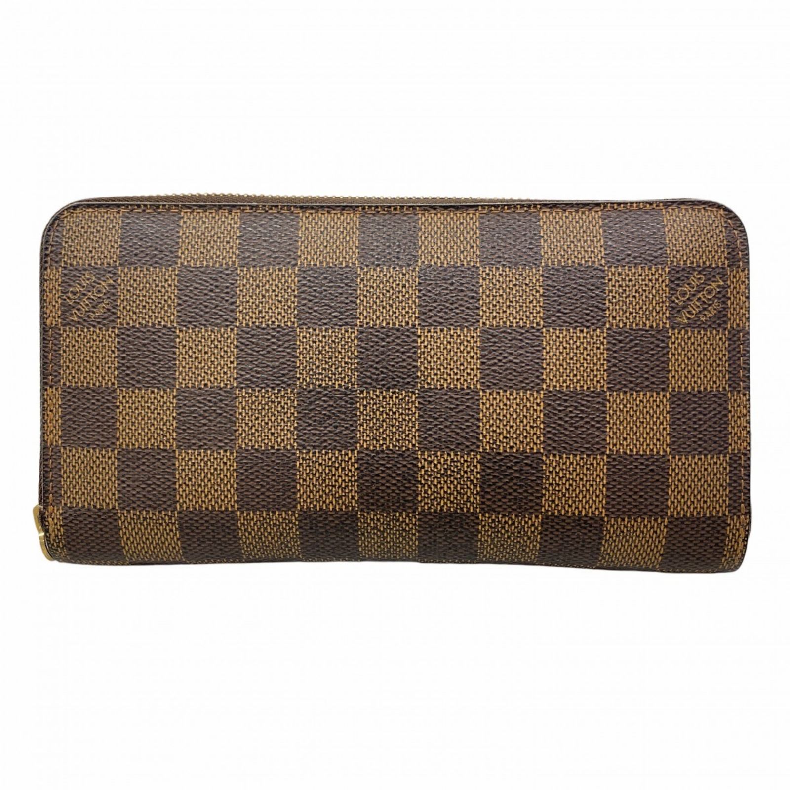 美品ルイヴィトン ダミエ エベヌ ジッピーウォレット N60015 箱付き ルイ・ヴィトン(Louis Vuitton) ルイ・ヴィトン 長財布 ダミエ