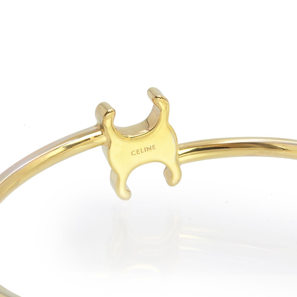 セリーヌ 460PQ6BRA トリオンフ アシンメトリック カフ ゴールド