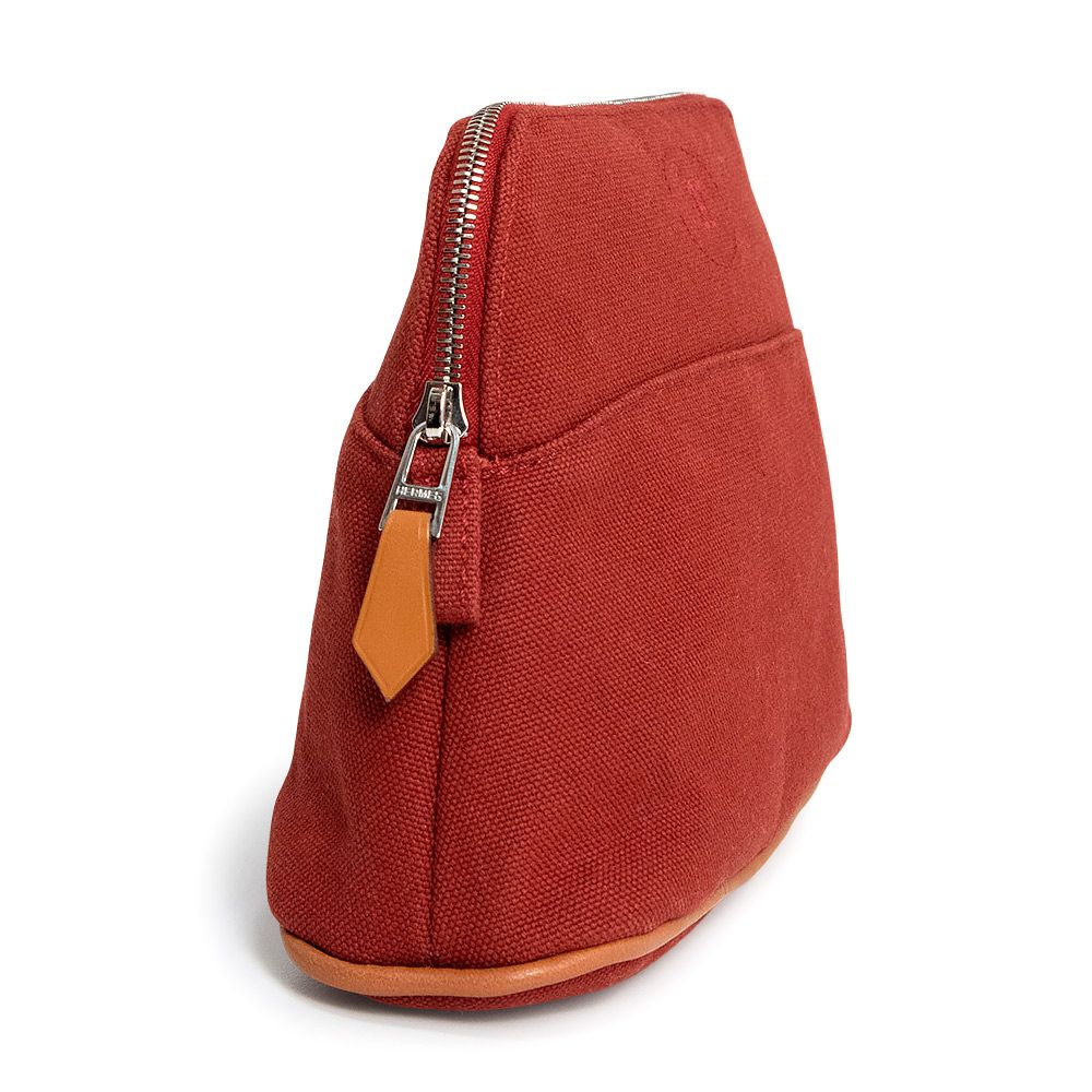 エルメス ボリードポーチ 20 ミニ 化粧 コスメ コットン100％ ルージュ