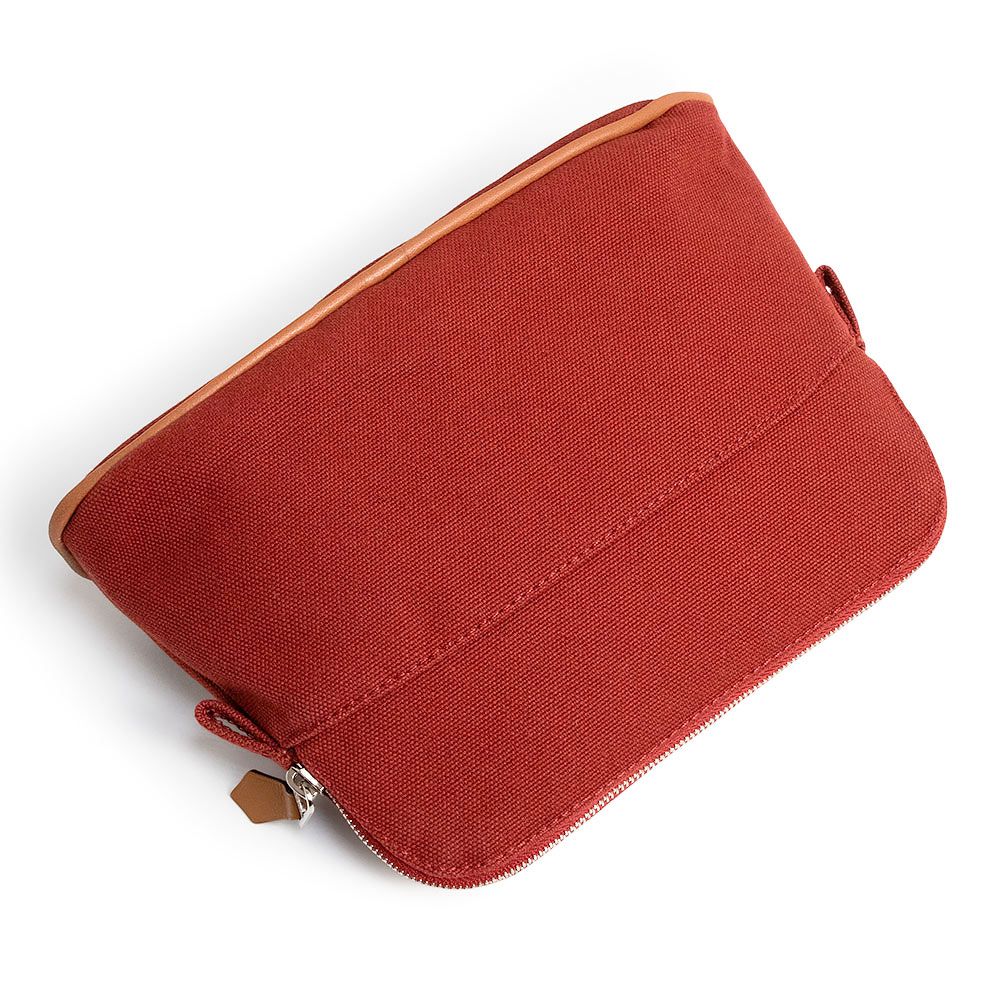 エルメス ボリードポーチ 20 ミニ 化粧 コスメ コットン100％ ルージュ