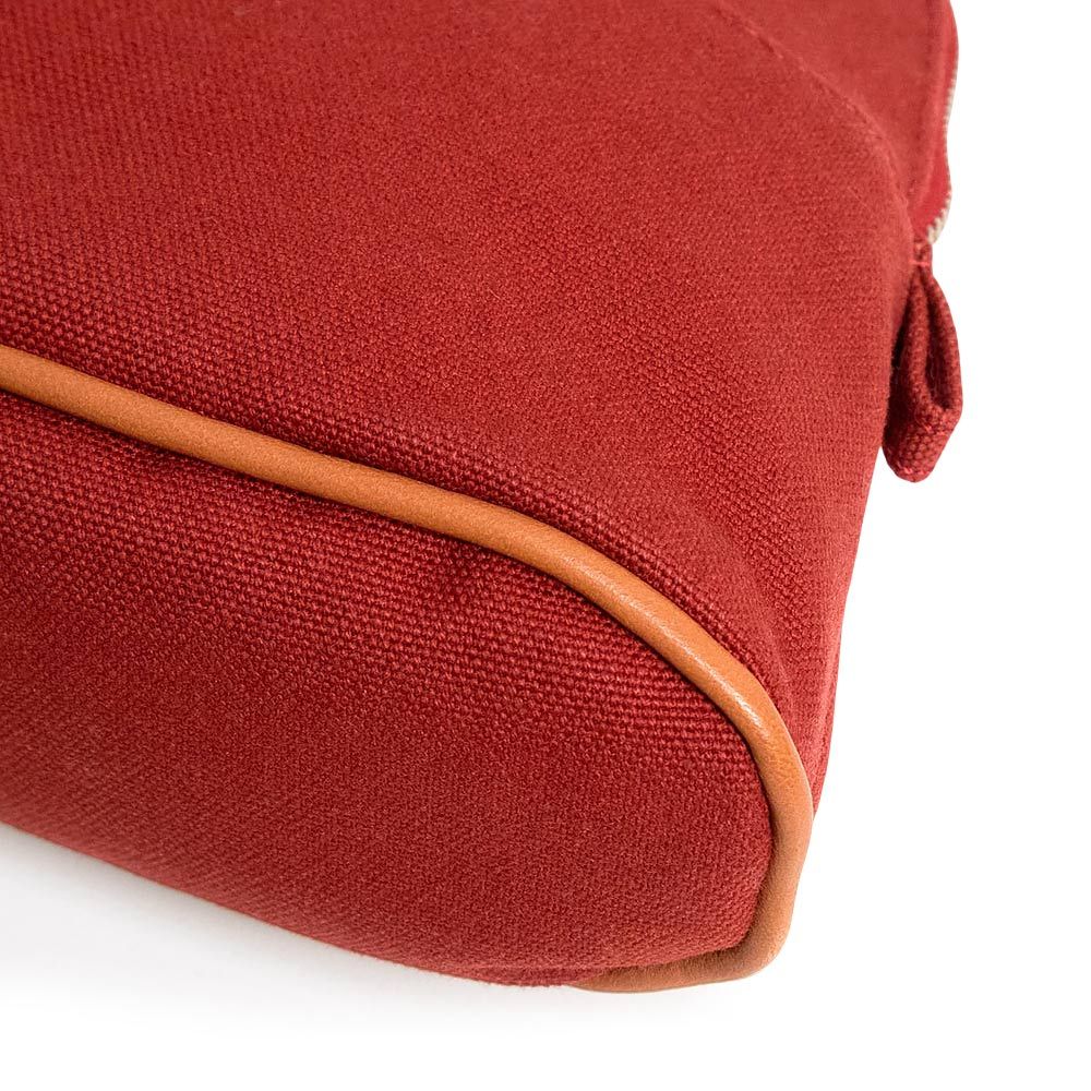 エルメス ボリードポーチ 20 ミニ 化粧 コスメ コットン100％ ルージュ