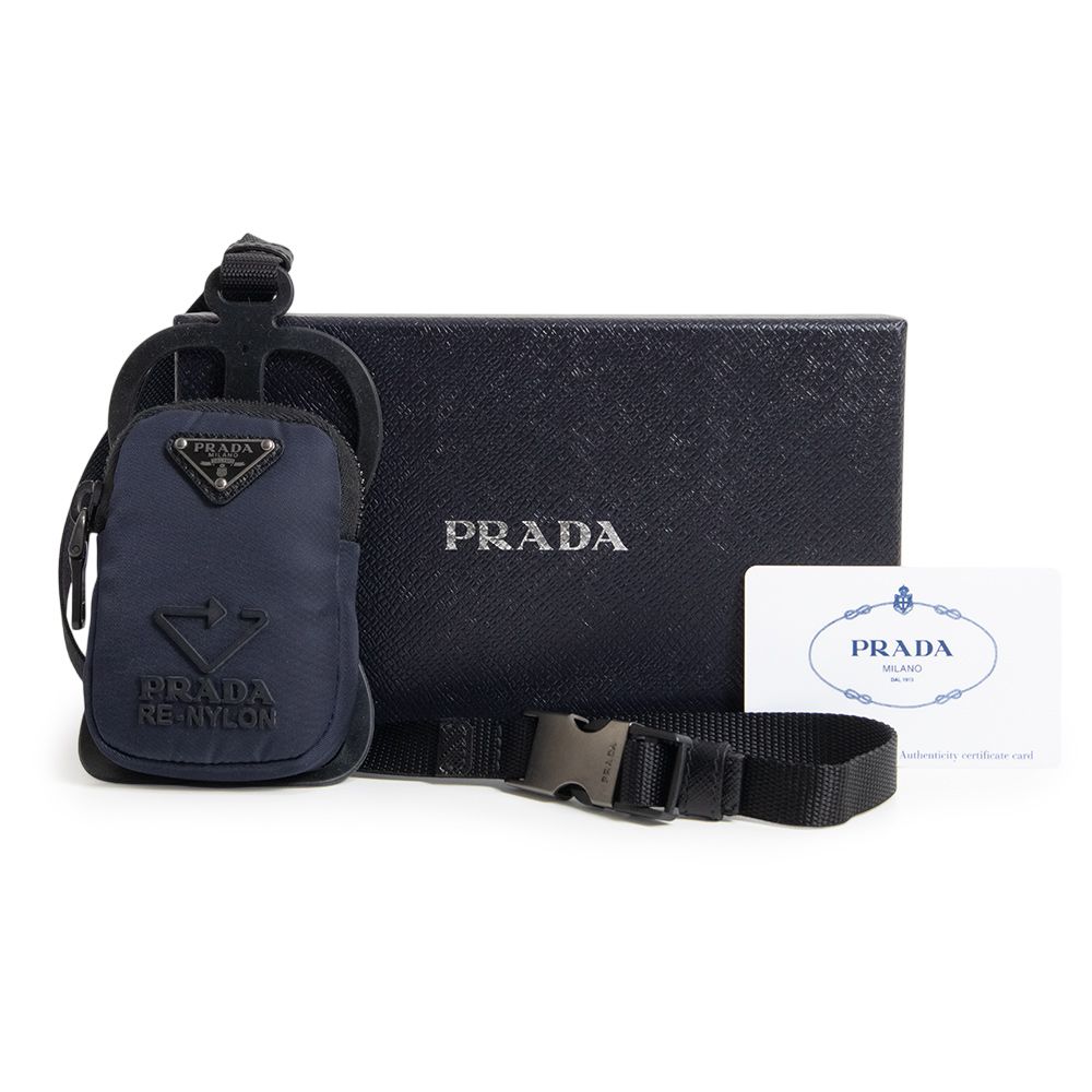 プラダ 2ZT020 三角ロゴ プレート TESSUTO RE-NYLON ナイロン BLEU