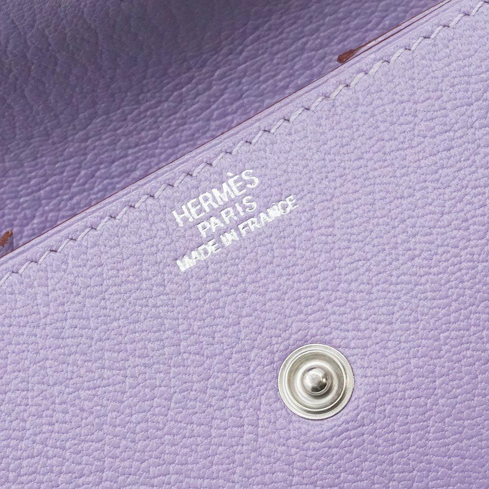 エルメス ル ヴァンキャトル 24 シェーブルミゾール リラ パープル □E