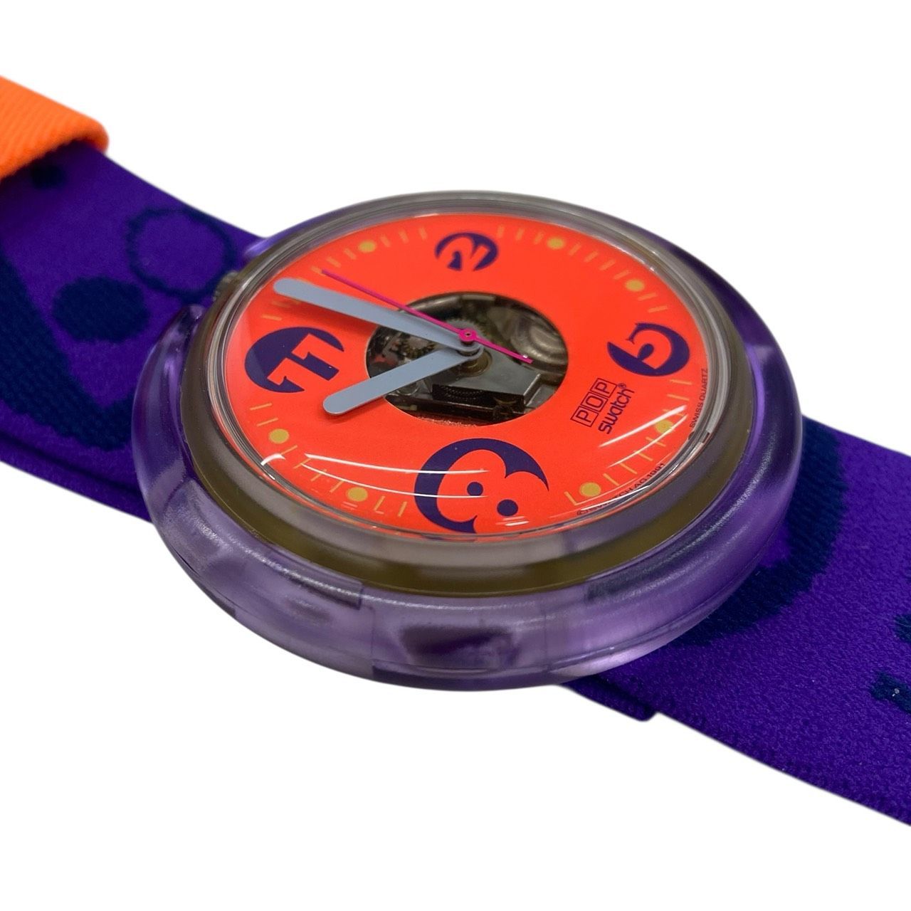 未使用/稼働品】 Swatch POP スウォッチ ポップ 90s 腕時計 オレンジ 