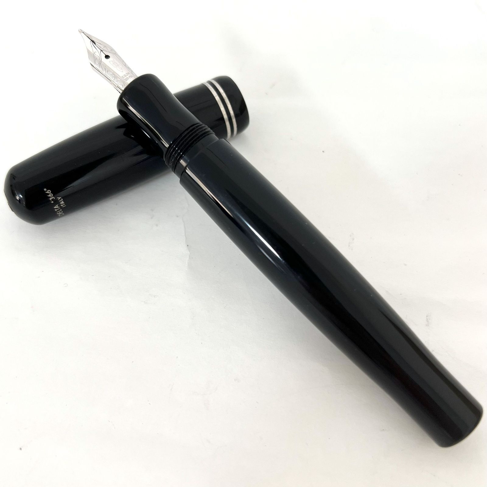 SD5055 DELTA デルタ 366 ペン先 K18 750 万年筆 極太 ブラック 筆記