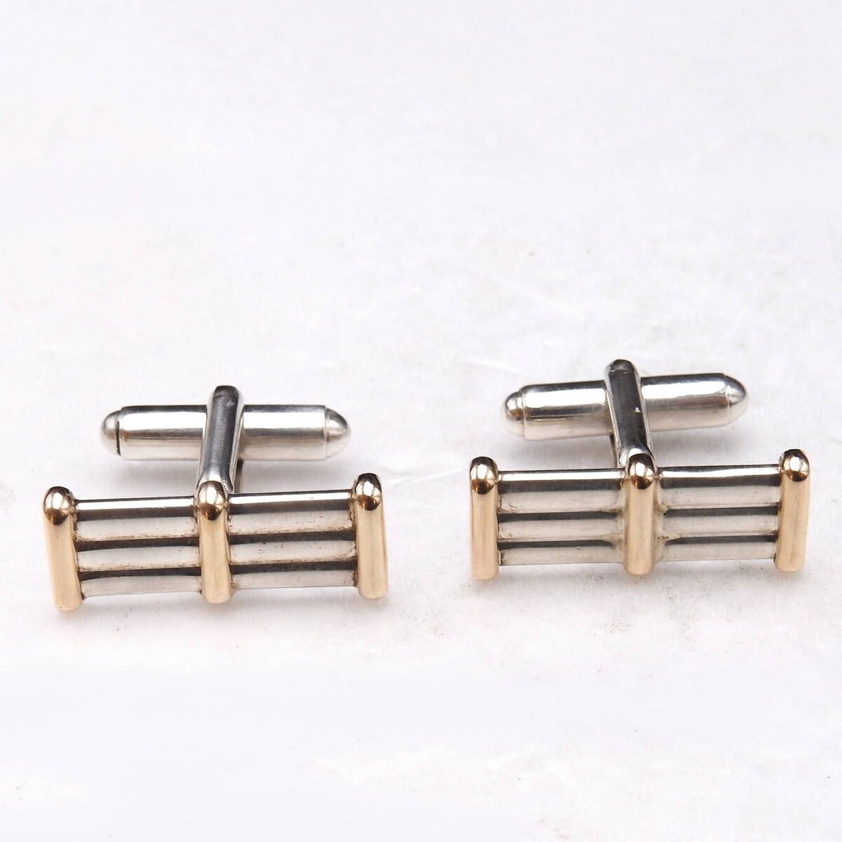 TIFFANY&Co. ティファニー カフス コンビ シルバー925 14K 箱/ケース