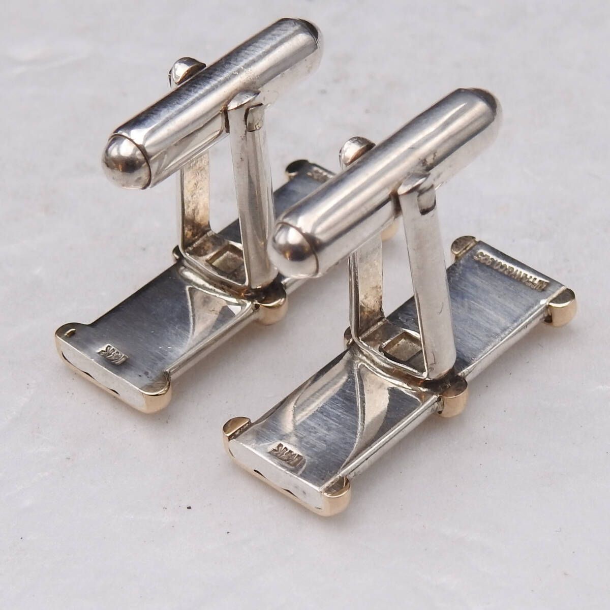 TIFFANY&Co. ティファニー カフス コンビ シルバー925 14K 箱/ケース