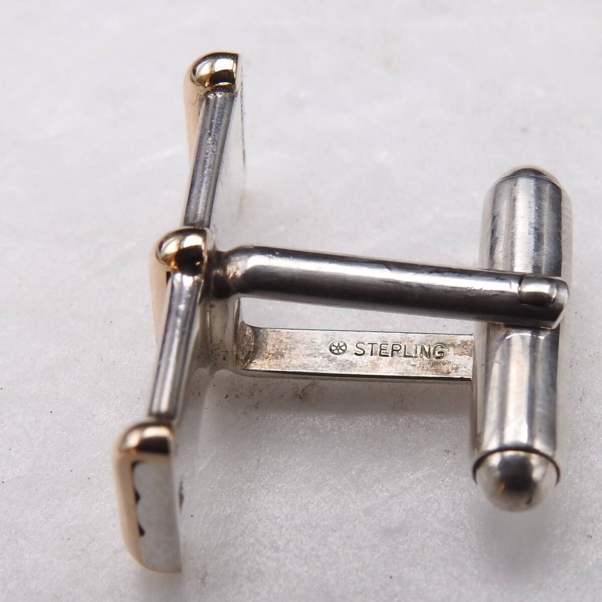 ティファニーコンビカフス14k/925 楽天市場】ティファニー コンビ カフス SV925 K14 シルバー