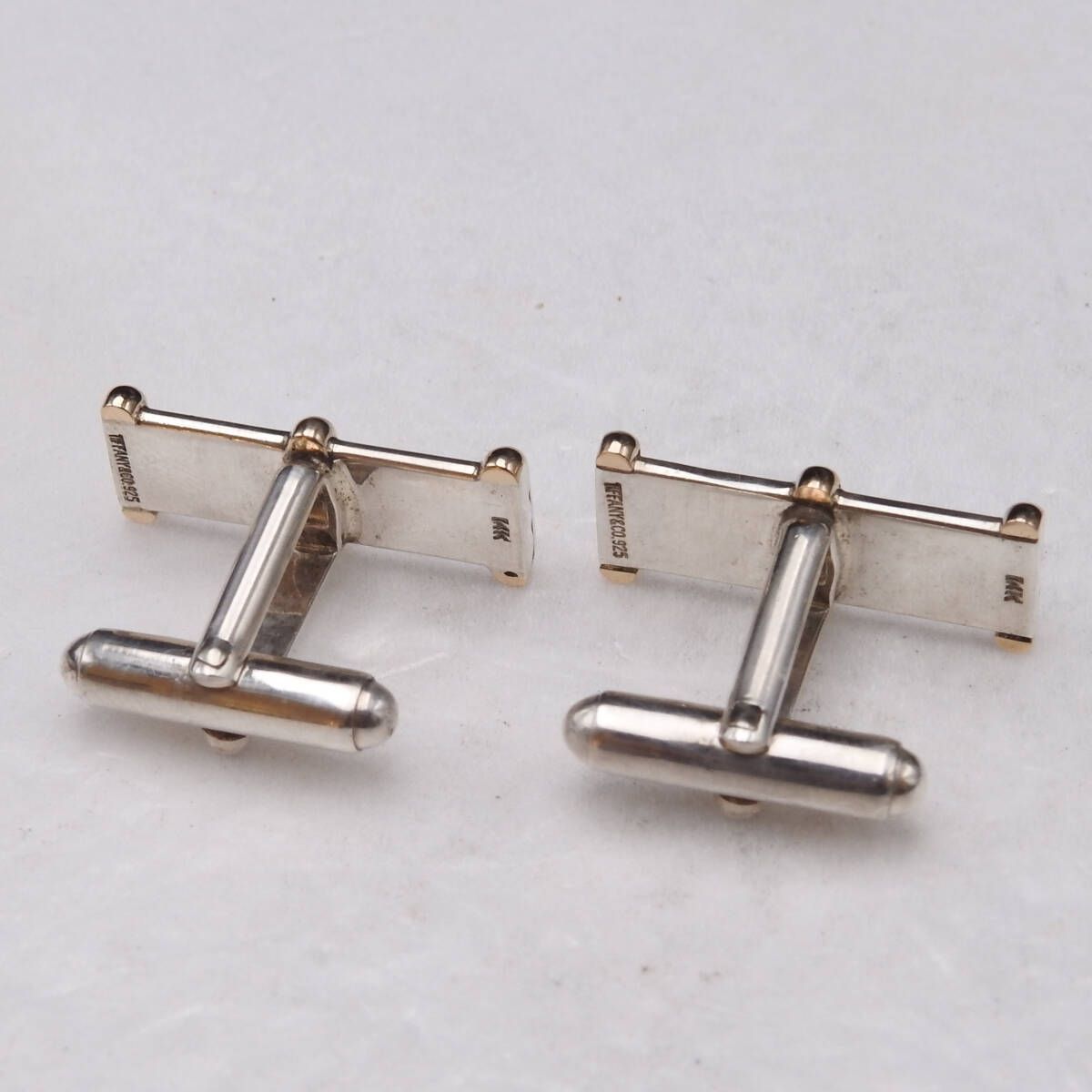 TIFFANY&Co. ティファニー カフス コンビ シルバー925 14K 箱/ケース