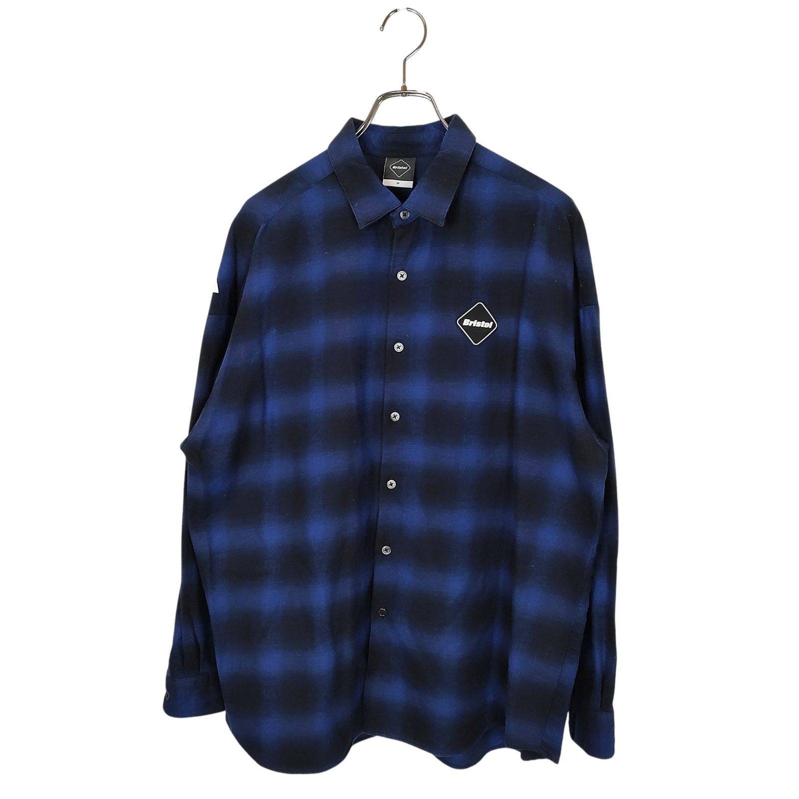 Bristol ネルシャツ 長袖L FCRB-232072 F.C.Real Bristol エフシーレアルブリストル 23AW FLANNEL BIG LOGO