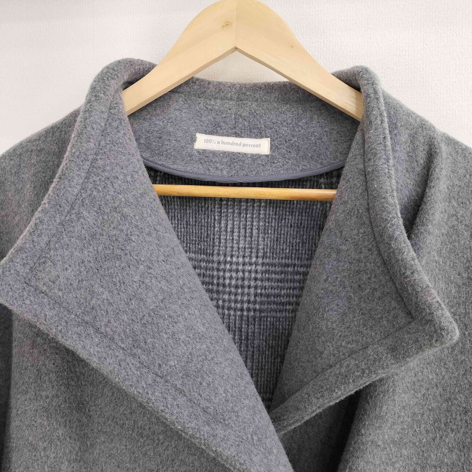 ユーズドフルギ USED古着 ウール混 ロングコート レディース 表記無