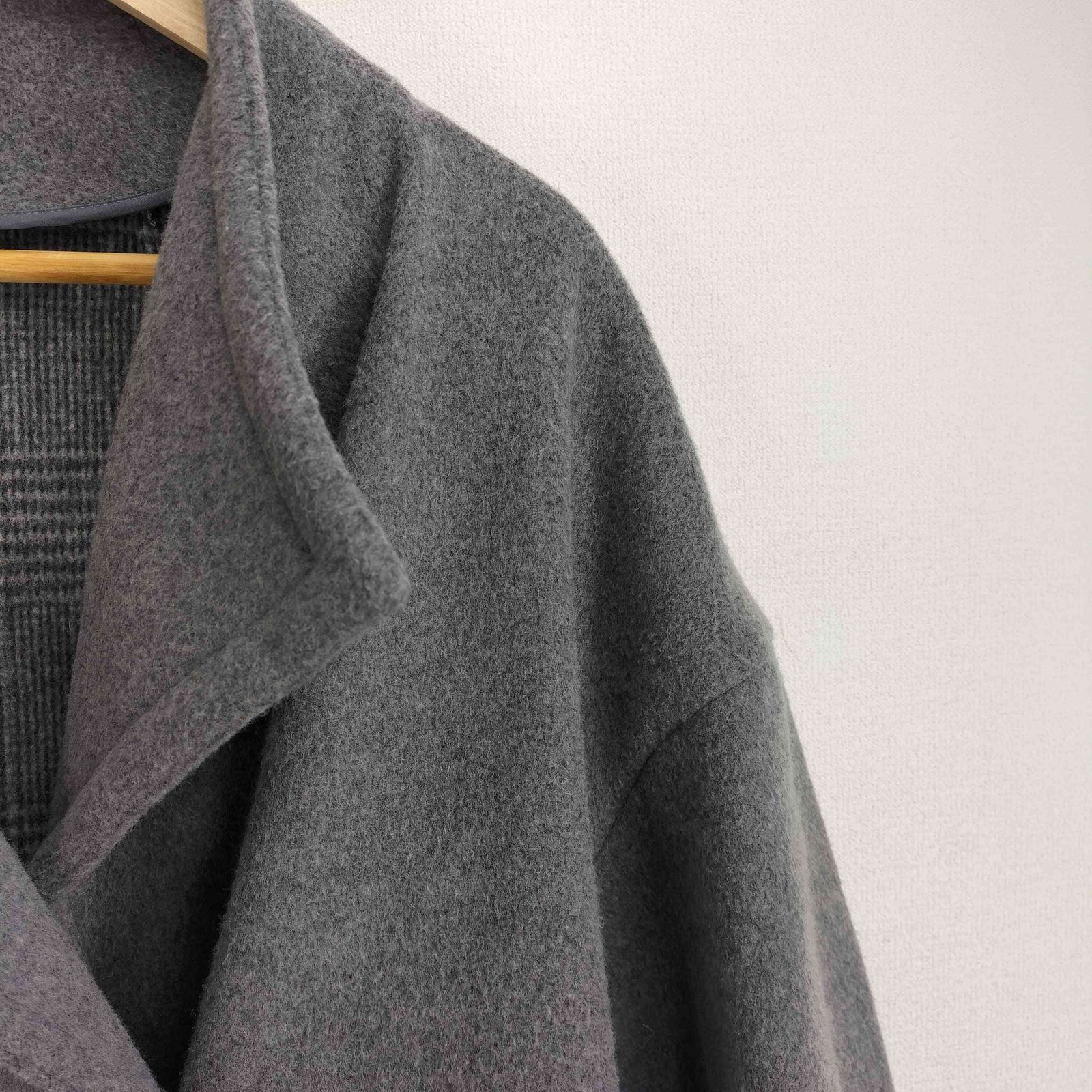 ユーズドフルギ USED古着 ウール混 ロングコート レディース 表記無