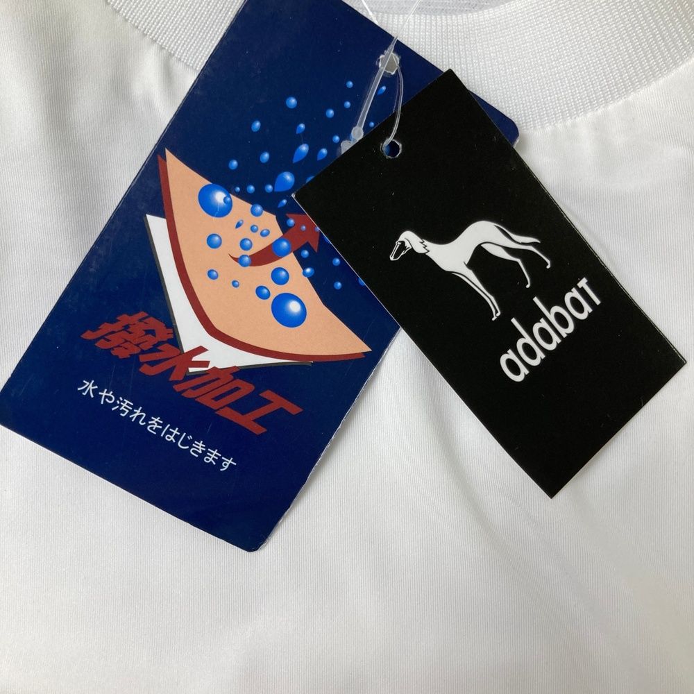 新品【アダバット】2023年総柄ロゴネーム 裏薄起毛 長袖プルオーバーブルゾンM 撥水/防風】袖取り外し可能 2WAY長袖ブルゾン（ブルゾン/ジャンバー