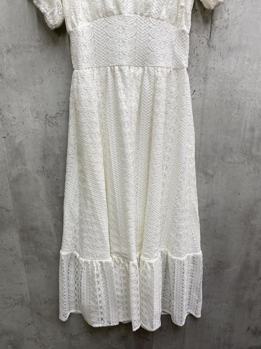 michellMacaron ミシェルマカロン オープンショルダー レースロング