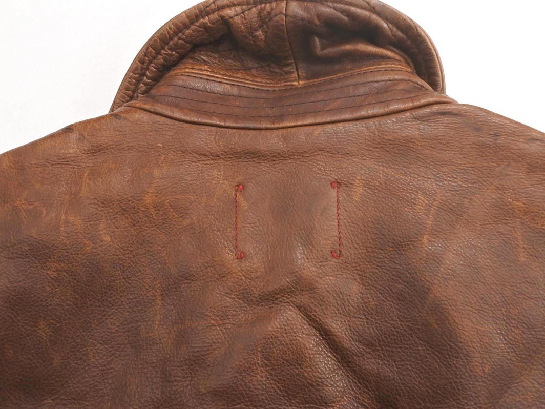 バナナリパブリック✨シングルライダースジャケット M ブラウン カウレザー 牛革 バナナリパブリック✨シングルライダースジャケット M ブラウン