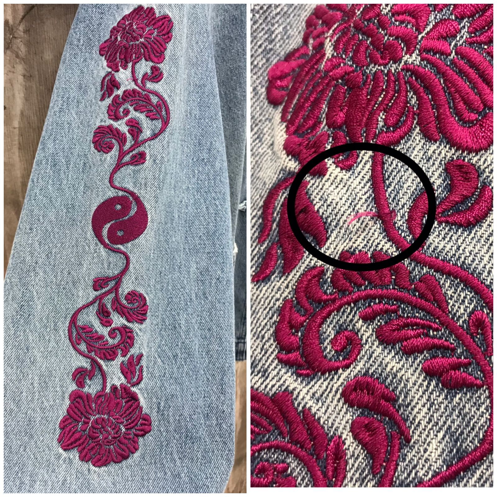 LEGENDA レジェンダ デニムジャケット F ドラゴン 刺繍 メンズ