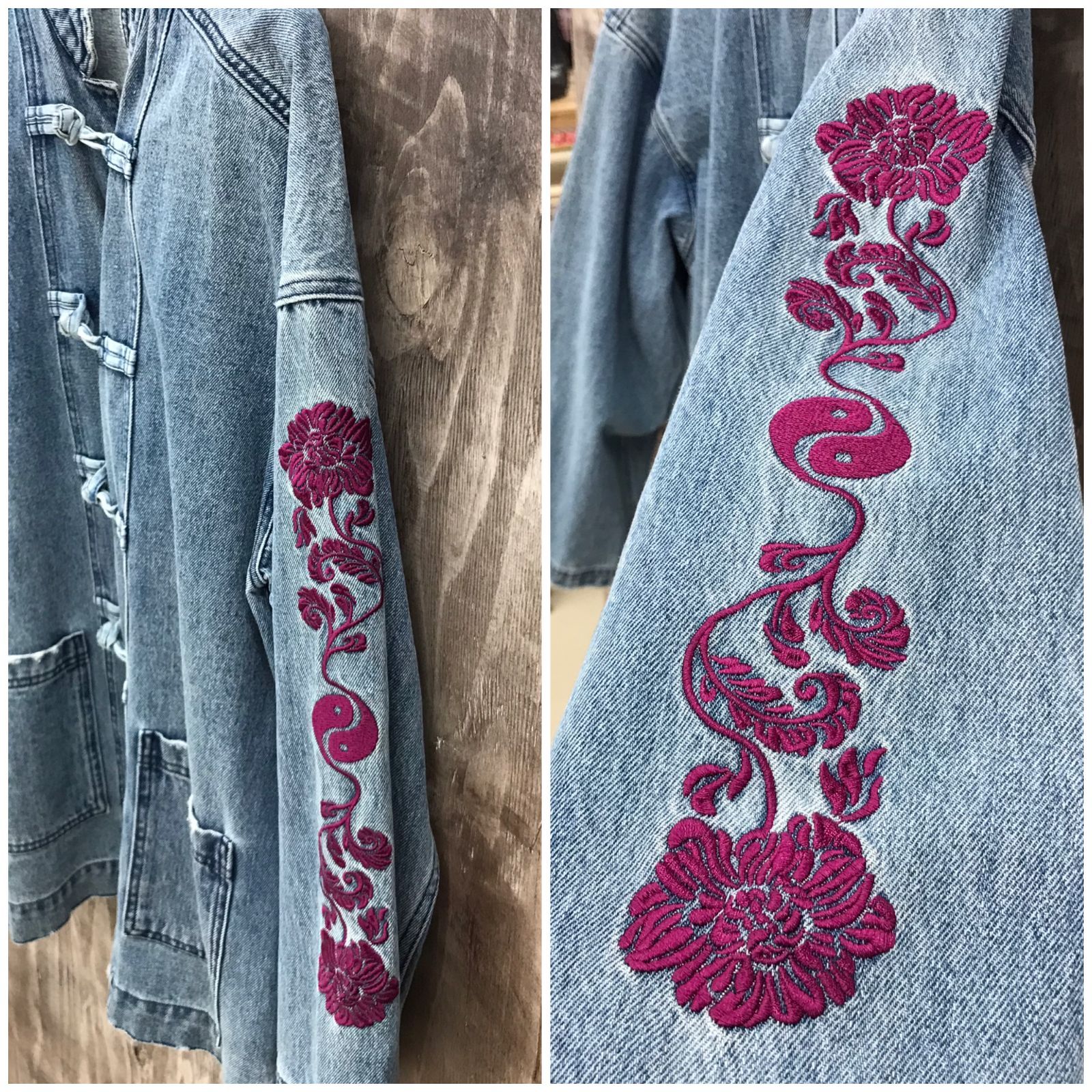 LEGENDA レジェンダ デニムジャケット F ドラゴン 刺繍 メンズ