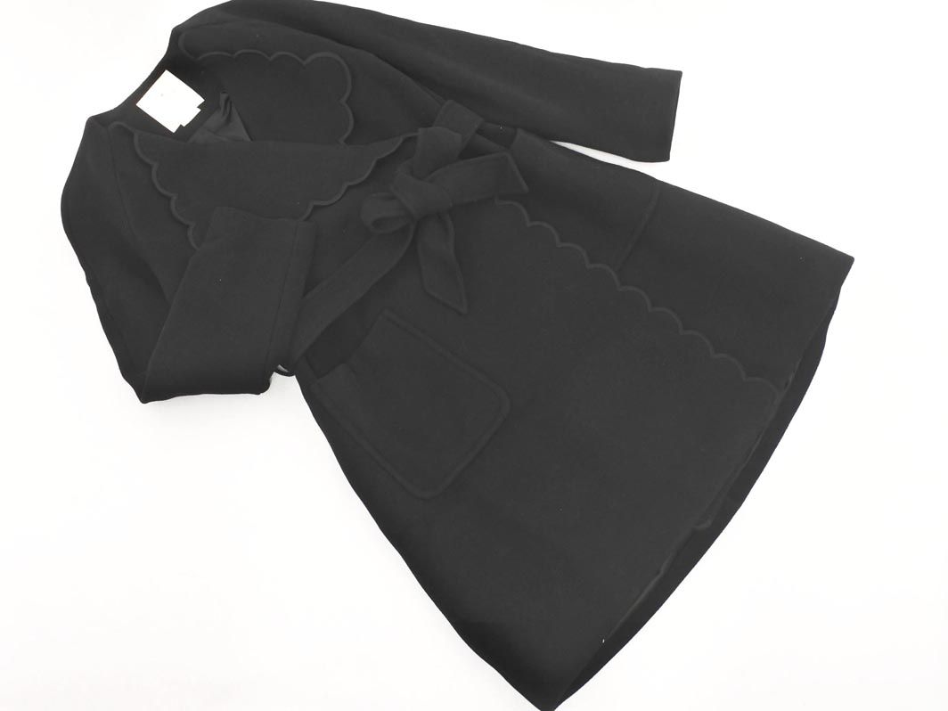 kate spade ケイトスペード ウール混 スカラップ ロング コート sizeXS