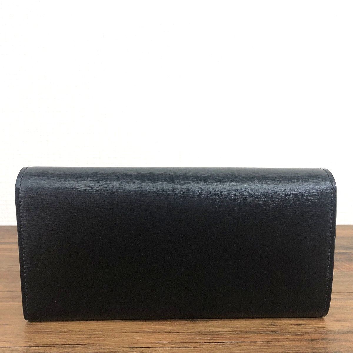 480 送料込み！ 極美品 Salvatore Ferragamo 長財布 22E008 ブラック 