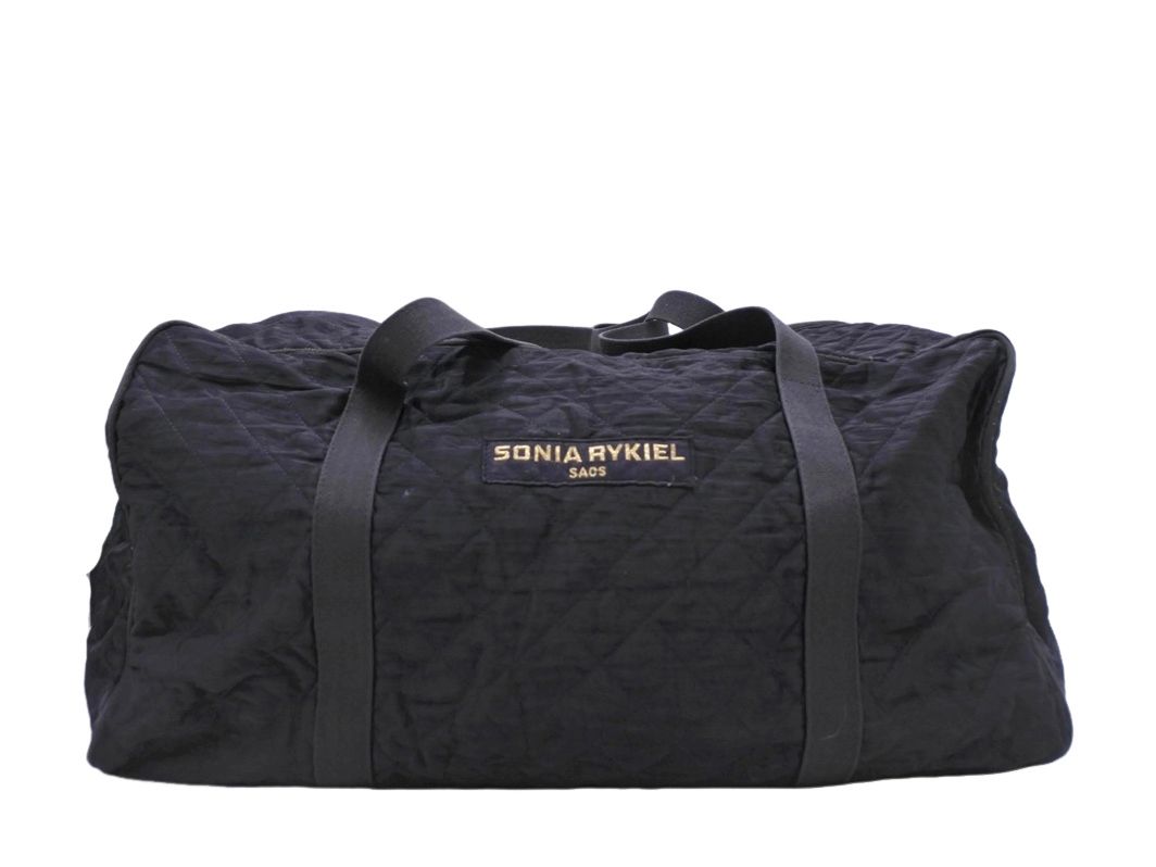 SONIA RYKIEL ソニアリキエル キルティング ロゴ 刺繍 ボストン バッグ