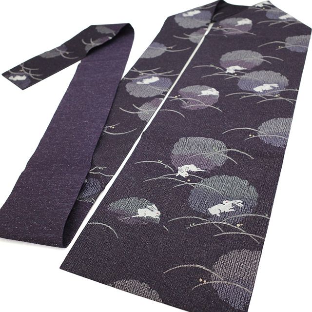 お仕立て上がり名古屋帯　新品未使用品　正絹　西陣織　No.332 新古品】 名古屋帯 未使用 京都 西陣 まいづる 正絹 九寸 やまと 扱い