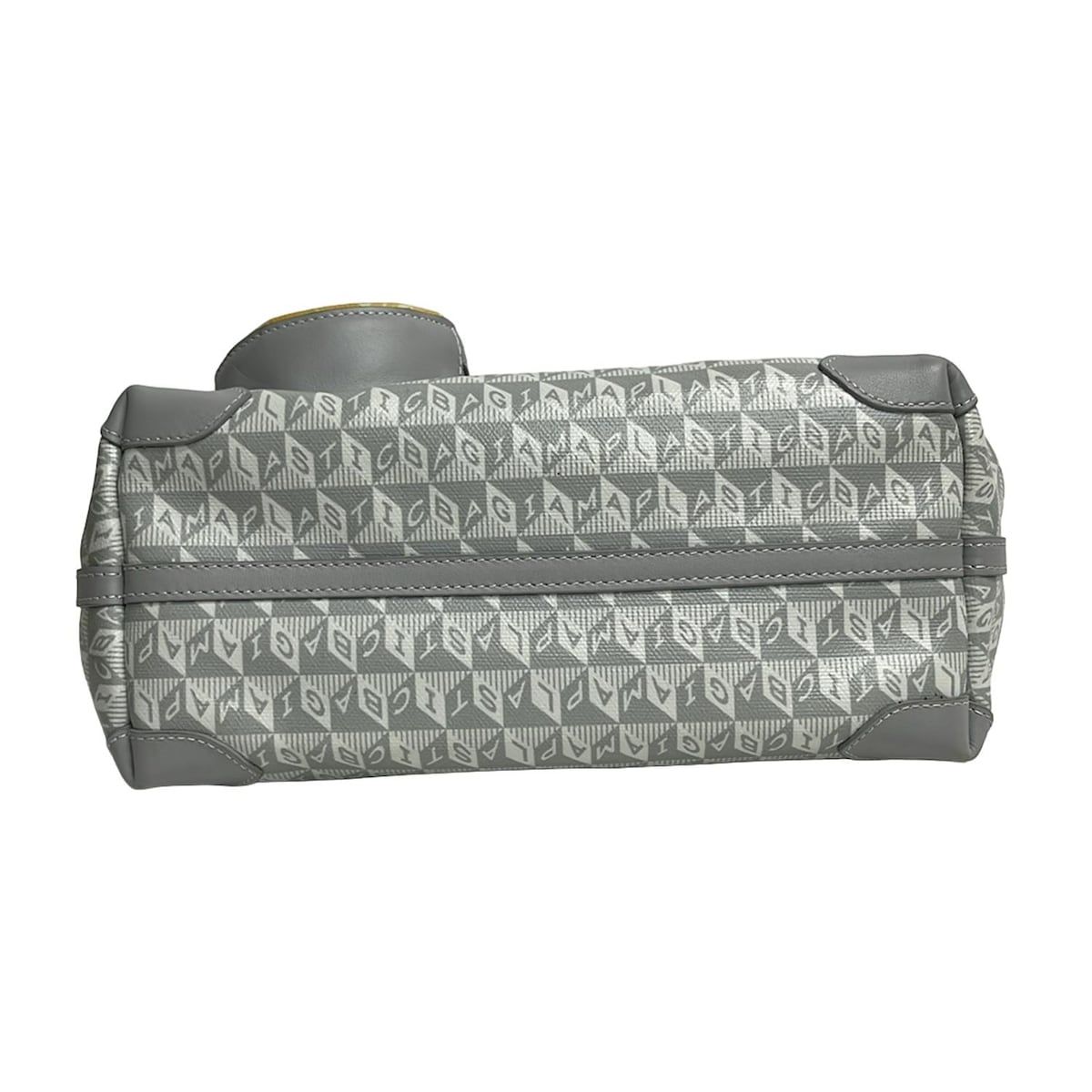 Anya Hindmarch(アニヤハインドマーチ) ハンドバッグ - グレー×クリア