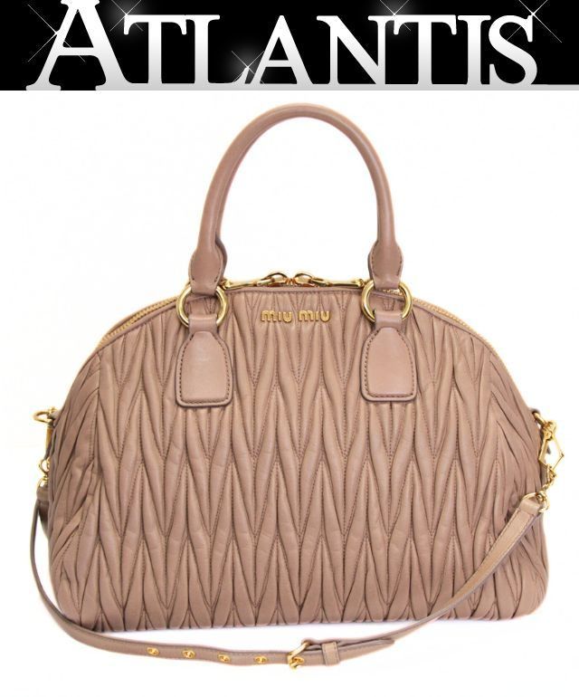 ミュウミュウ miu miu マテラッセ 2WAY ハンドバッグ ショルダーバッグ