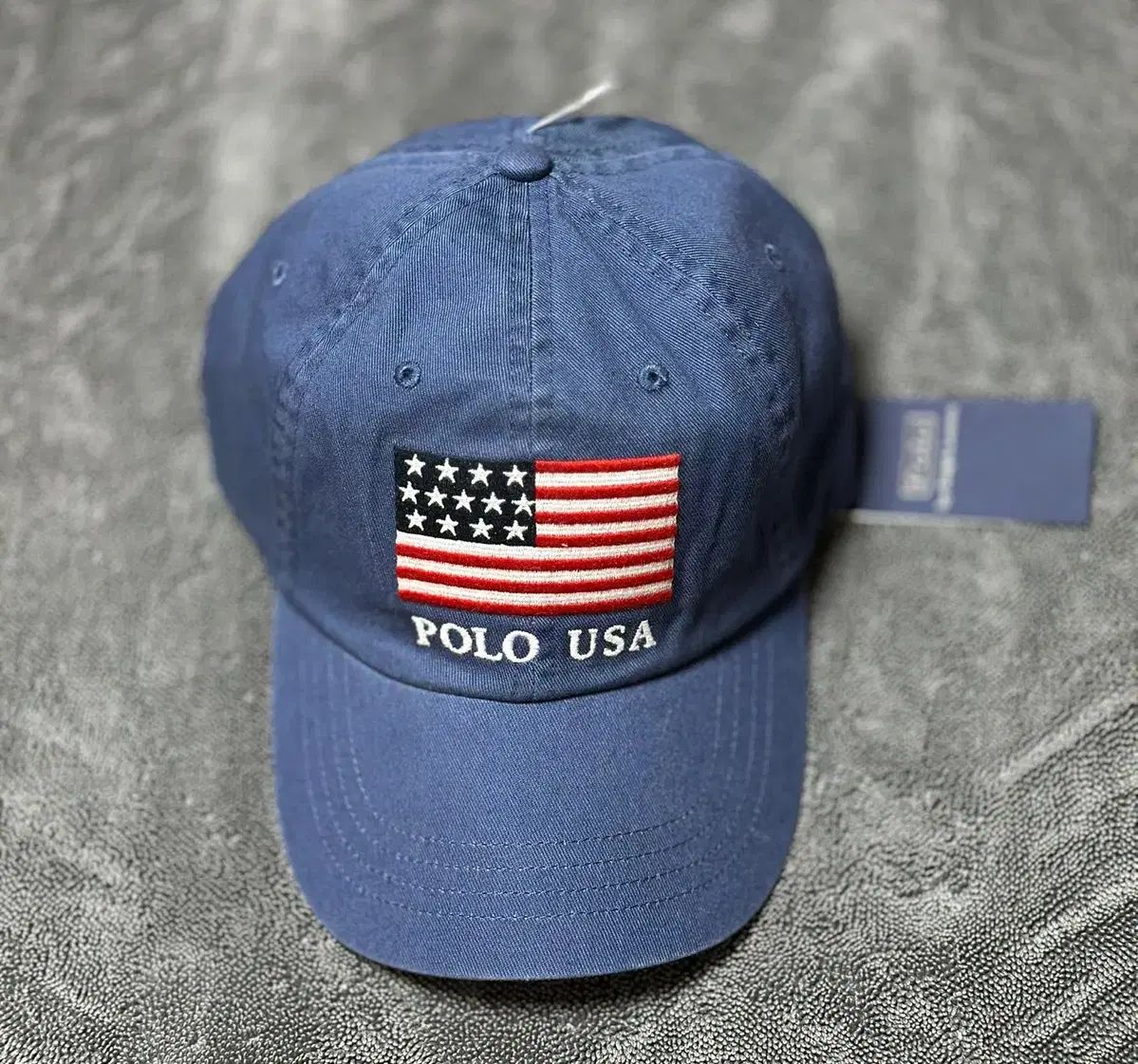 人気！ポロラルフローレン、USAネイビーキャップ 未使用品。 POLO ポロ ラルフローレン USA 星条旗 フラグ スポーツ チノ ベース