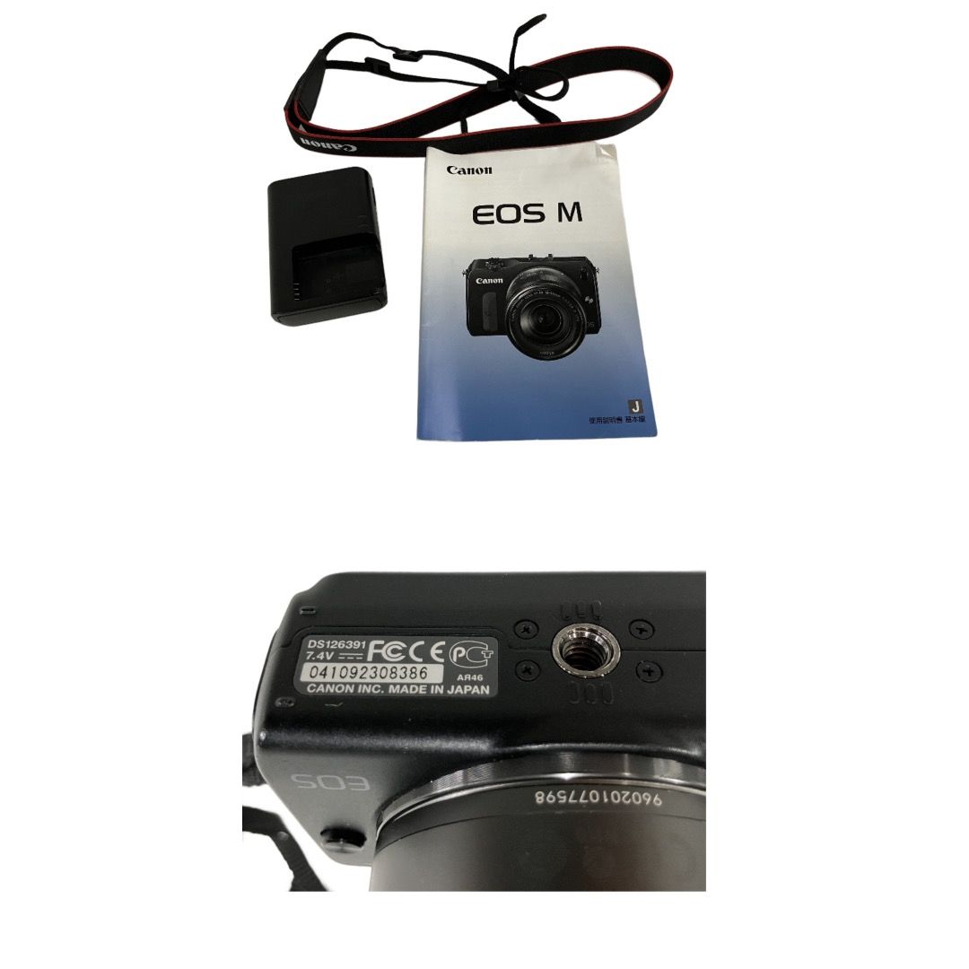 Canon EOS-M ZOOM DS126391 LENS EF-S 18-55mm F3.5-5.6 IS STM カメラ